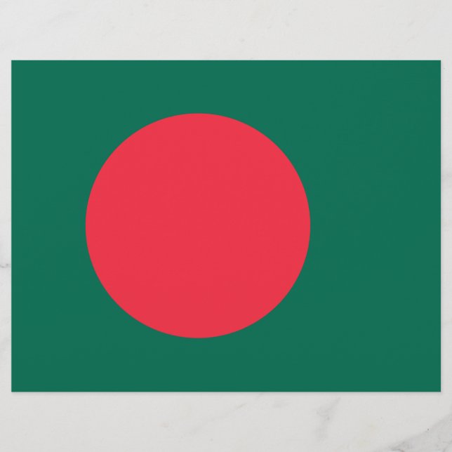 Flyer mit der Flagge Bangladeschs (Vorne)