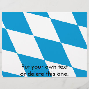 Flyer mit der Flagge Bayerns, Deutschland