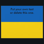 Flyer mit der Flagge der Ukraine<br><div class="desc">Flyer mit der Flagge der Ukraine. Dieses Produkt ist anpassbar.</div>
