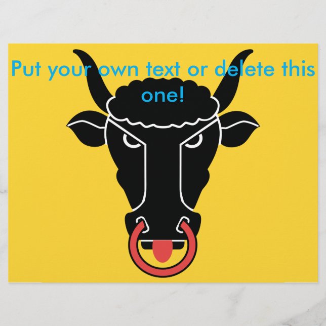 Flyer mit der Flagge des Kantons Uri, Schweiz (Vorne)