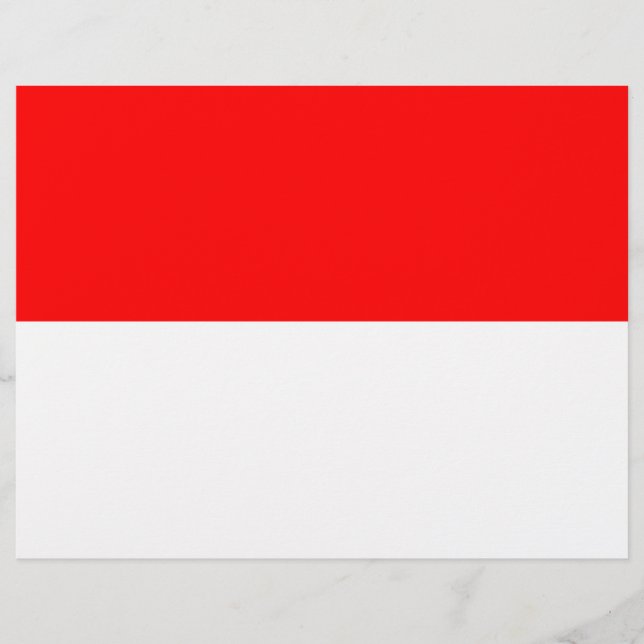Flyer mit der Flagge Indonesiens (Vorne)