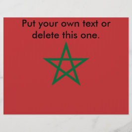 Flyer mit der Flagge Marokkos