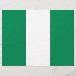 Flyer mit der Flagge Nigerias