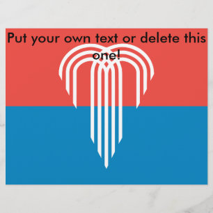 Flyer mit der Flagge von Kansas City, Missouri