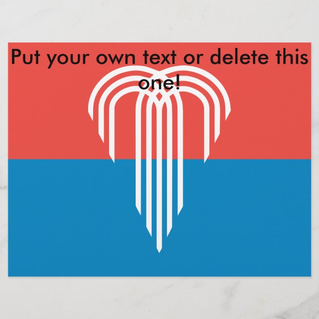 Flyer mit der Flagge von Kansas City, Missouri (Vorne)