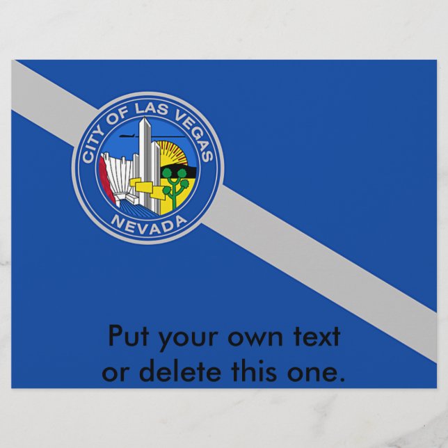 Flyer mit der Flagge von Las Vegas, Nevada, USA (Vorne)