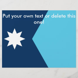 Flyer mit der Flagge von Minnesota, USA