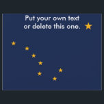 Flyer mit Fahne von Alaska, USA<br><div class="desc">Flyer mit der Fahne von Alaska,  USA. Dieses Produkt ist anpassbar.</div>