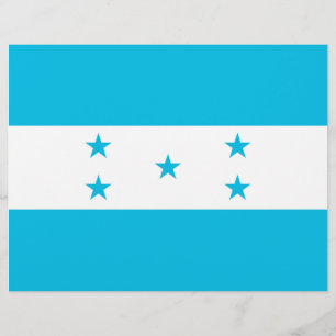 Flyer mit Flagge Honduras
