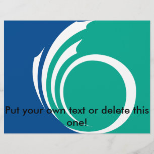 Flyer mit Flagge Ottawa, Kanada