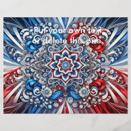 Flyer mit französischem Farbdesign