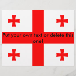 Flyer mit georgischer Flagge