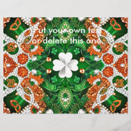 Flyer mit Irland Colors Design