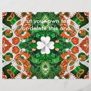 Flyer mit Irland Colors Design