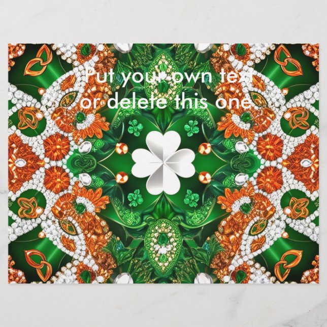 Flyer mit Irland Colors Design (Vorne)