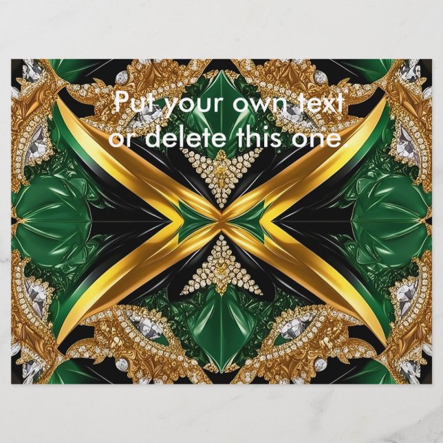 Flyer mit jamaikanischer Farbgestaltung (Vorne)