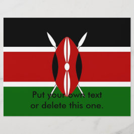 Flyer mit kenianischer Flagge