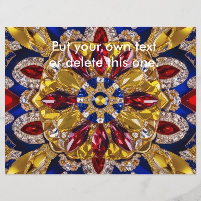 Flyer mit kolumbianischer Farbgestaltung (Vorne)