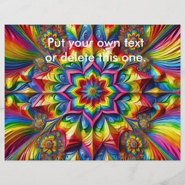 Flyer mit LGBTQ-Farbdesign (Vorne)