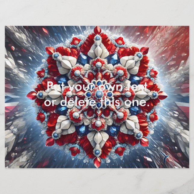 Flyer mit norwegischer Farbgestaltung (Vorne)