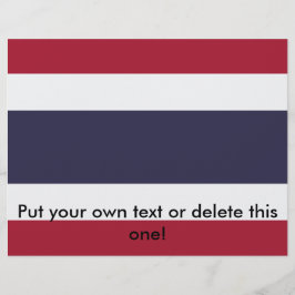 Flyer mit thailändischer Flagge