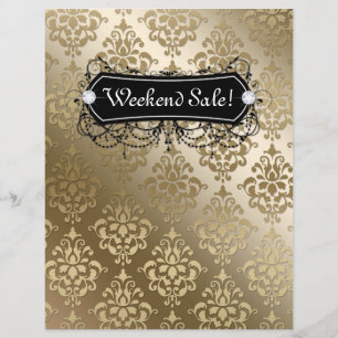 Flyer Mode Juweliersalon Makeup Gold