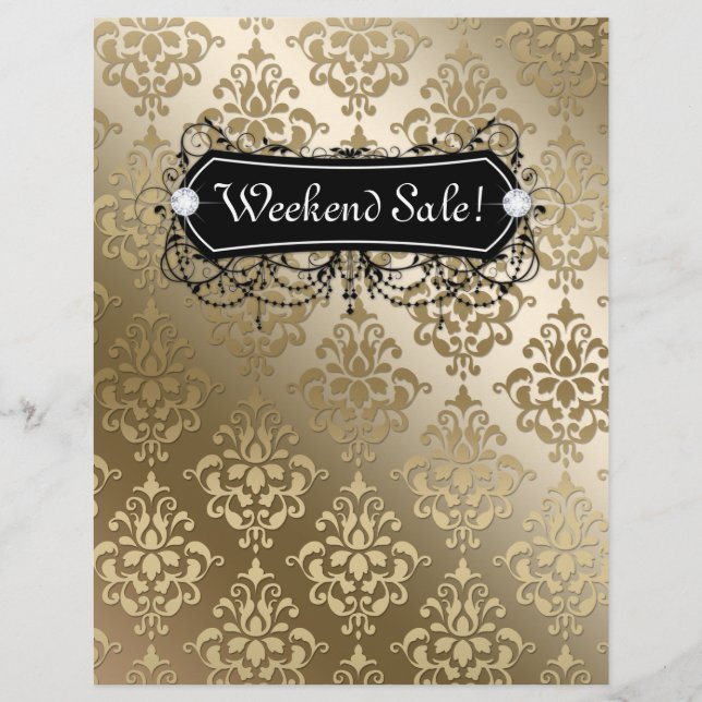 Flyer Mode Juweliersalon Makeup Gold (Vorne)