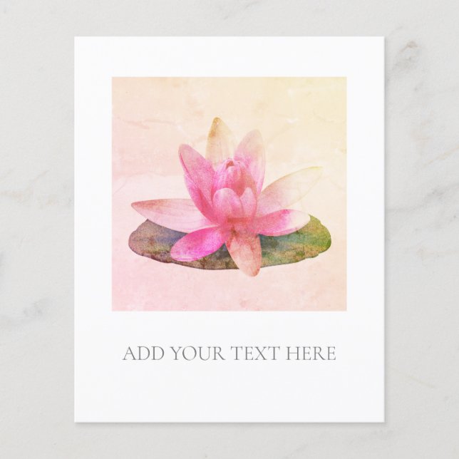 FLYER: PINK LOTUS FLYER (Vorne)