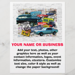 Flyer - Route 66 Classic Cars