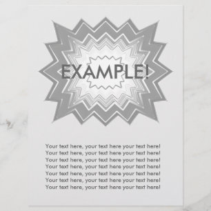 Flyer Template: Aufmerksamkeit Getter: Graue Explo