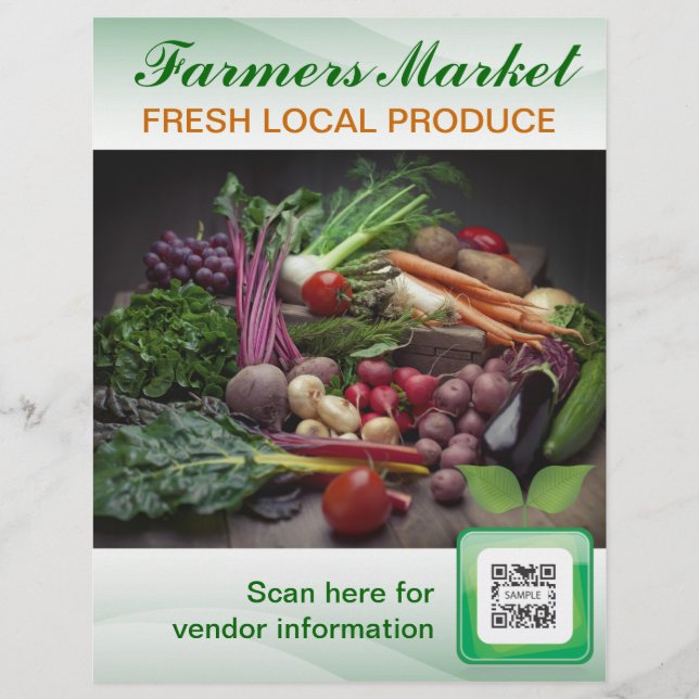 Flyer Template Farmer's Market (Vorne)
