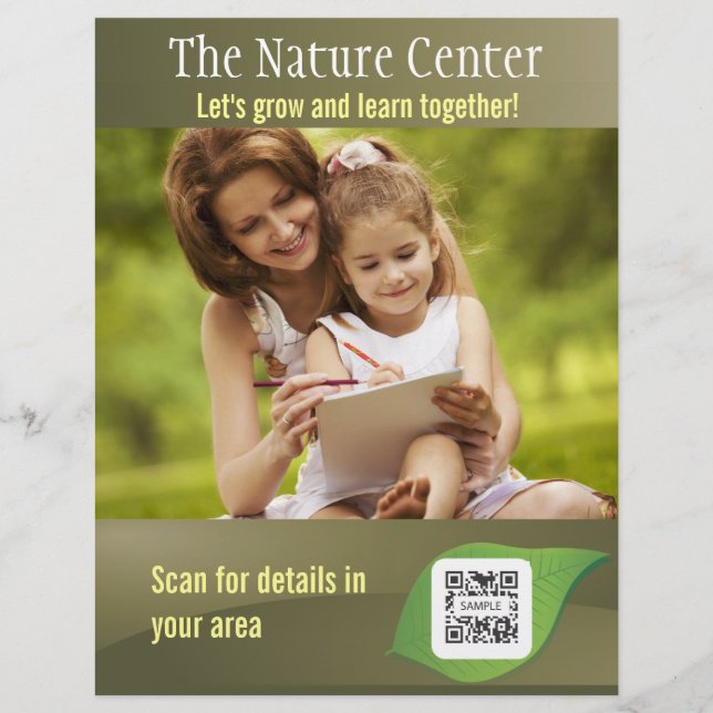 Flyer Template Nature Center (Vorne)
