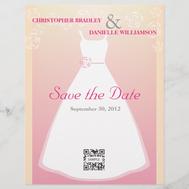 Flyer Template Wedding (Vorne)