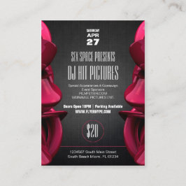 Flyer-Übertreibung Pinwall Visitenkarte