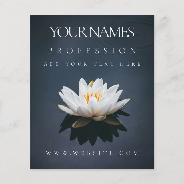 FLYER: UNTERNEHMENSWERBEAKTION: LOTUS AUF WASSER FLYER (Vorne)