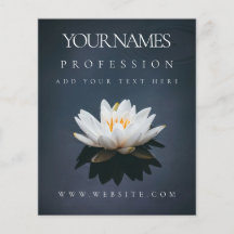 FLYER: UNTERNEHMENSWERBEAKTION: LOTUS AUF WASSER