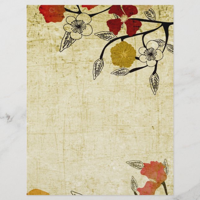 Flyer Vintager Blume (Vorne)