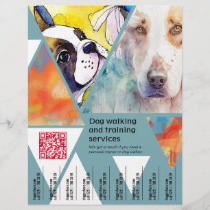 Flyer von Hundediensten