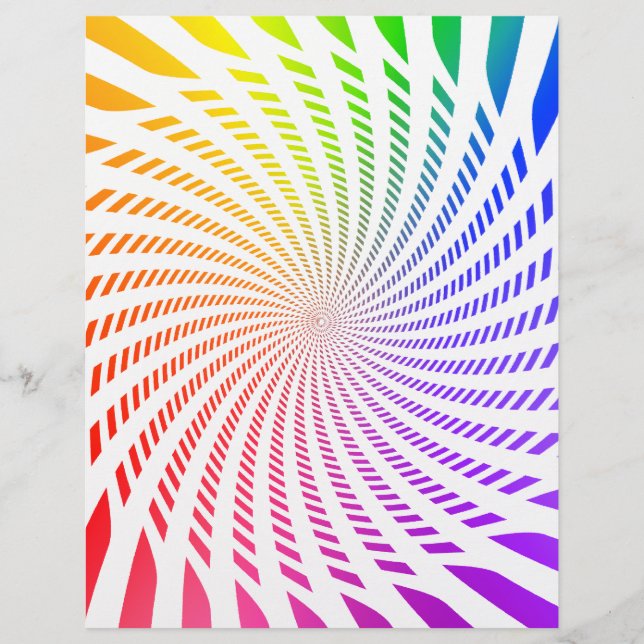 Flyer-Vorlage: Farbige Spiraldesign Flyer (Vorne)