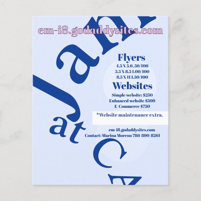 Flyer-Vorlage Flyer (Vorne)