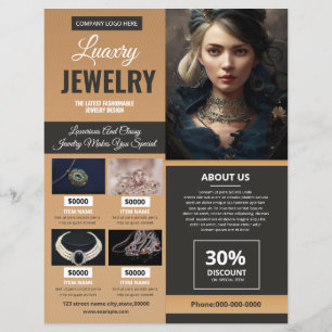 Flyer-Vorlage für Schmuck Store