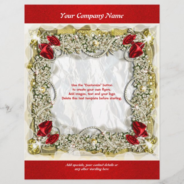 Flyer-Vorlage Weihnachtsfeiertage Marketing Flyer (Vorne)