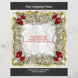 Flyer-Vorlage Weihnachtsfeiertage Marketing Flyer