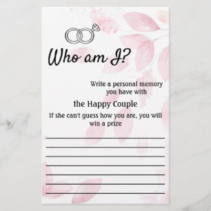 Flyer, wer bin ich? Pink Watercolor-Flyer Flyer