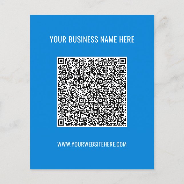 Flyer-Werbung für Ihren QR-Code Name Website Color Flyer (Vorne)