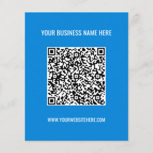 Flyer-Werbung für Ihren QR-Code Name Website Color Flyer
