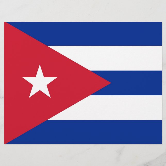 Flyer with Flag of Cuba (Vorne)