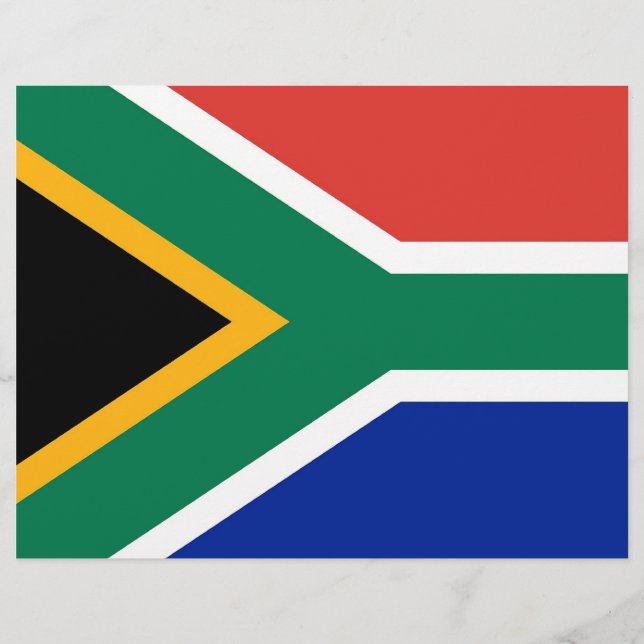 Flyer with Flag of South Afrika (Vorne)