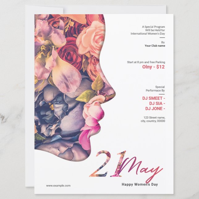 Flyer zum Frauentag (Vorderseite)