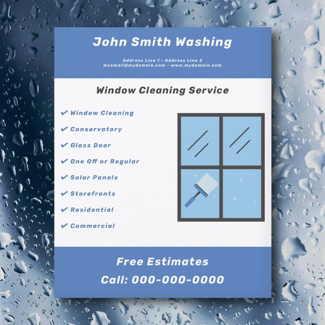 Flyer zur Fensterreinigung (Window Cleaning Flyer)